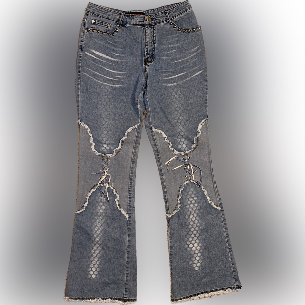 RARE! Mermaid Distressed Jeans